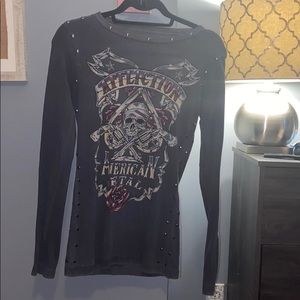 Women’s Affliction long sleeve top